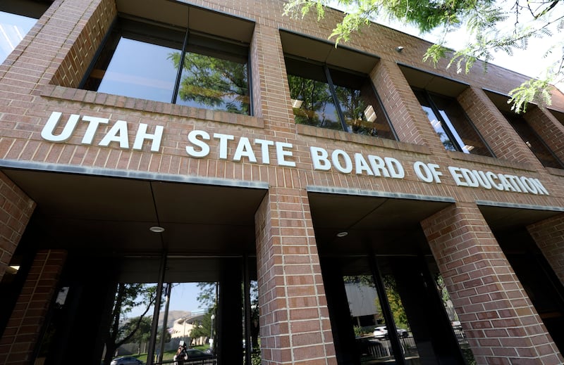 The Utah State Board of Education is pictured in Salt Lake City on July 26, 2022.