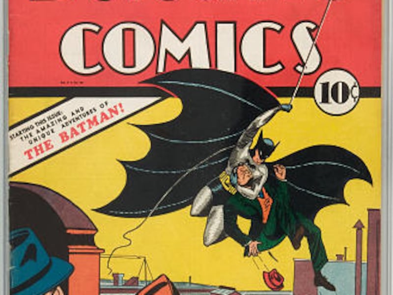 A 1939 copy of Detective Comics #27, with the first appearance of Batman.