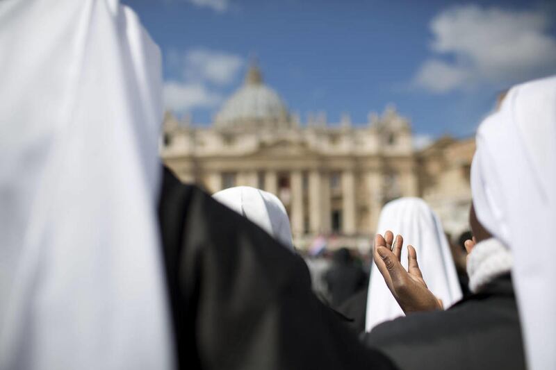 Nuns gather in St. Peter's Square for the inauguration of Pope Francis at the Vatican, Tuesday, March 19, 2013. A new docuseries on entitled 'The Sisterhood will look into the lives of five women as the decide whether to join a convent.