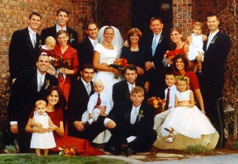 Richard and Linda Eyre family photo taken in August 2002.