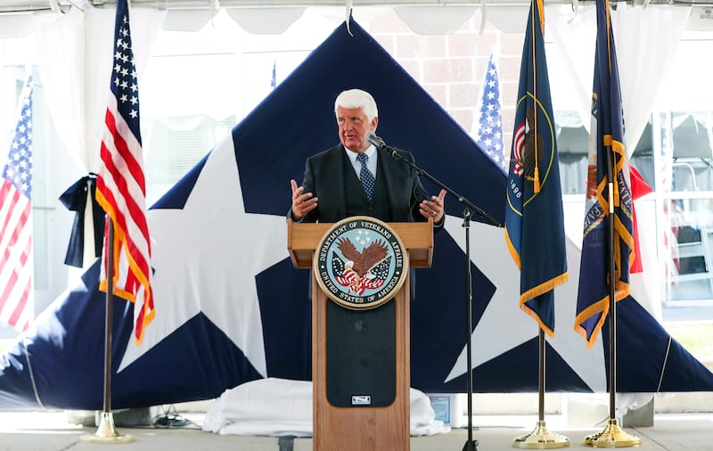 Rep. Rob Bishop, R-Utah, speaks during dedication ceremony for the newly renamed Major Brent Taylor Vet Center Outstation in North Ogden on Monday, June 10, 2019. Taylor was killed while serving in the Utah National Guard in Afghanistan in 2018.