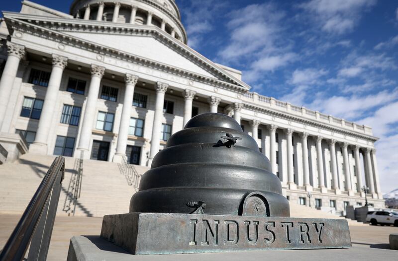 The Capitol is pictured in Salt Lake City on Wednesday, Feb. 8, 2023.