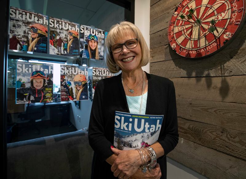 Ski Utah's Raelene Davis in the company's Salt Lake City offices on Friday, July 13, 2018.
