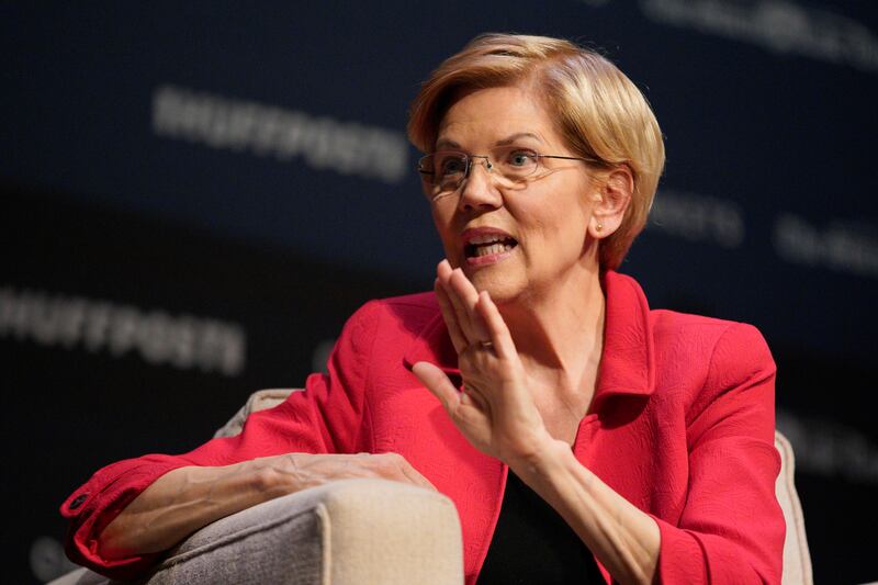 Democratic presidential candidate Sen. Elizabeth Warren, D-Mass., speaks at the Heartland Forum held on the campus of Buena Vista University in Storm Lake, Iowa, Saturday, March 30, 2019.