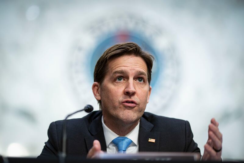 Sen. Ben Sasse, R-Neb., speaks during a Senate Judiciary confirmation hearing for Judge Merrick Garland to be attorney general in February 2021.