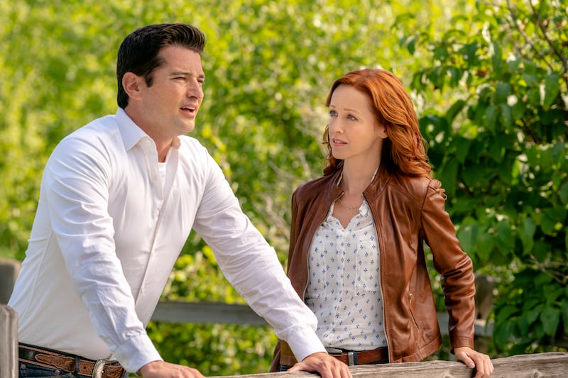 Wes Brown and Lindy Booth in ‘Under the Autumn Moon.’