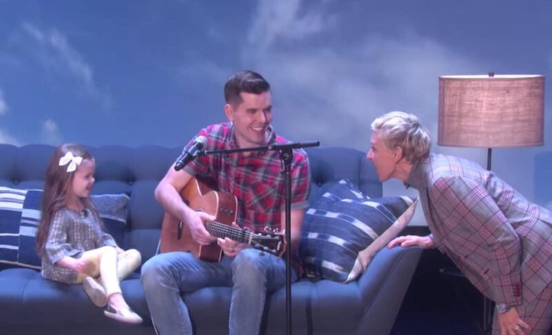 Dave and Claire Crosby visit with Ellen Degeneres in Thursday's episode of "Ellen."