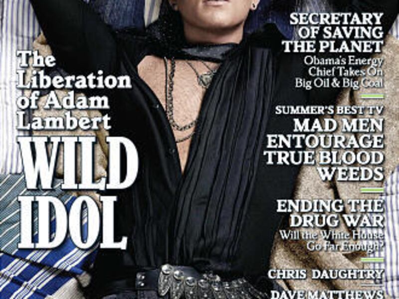 "American Idol," runner-up Adam Lambert is shown in this magazine cover image released by Rolling Stone, which hits newsstands on Friday.