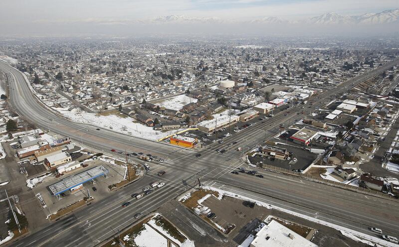 FILE — Motorists travels along Bangerter Highway at 5400 South in Salt Lake County Thursday, Jan. 14, 2016.