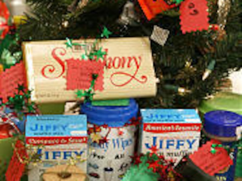 Above are some of the suggestions for neighbor Christmas gifts presented during a class at Macey's Little Theatre in Pleasant Grove.