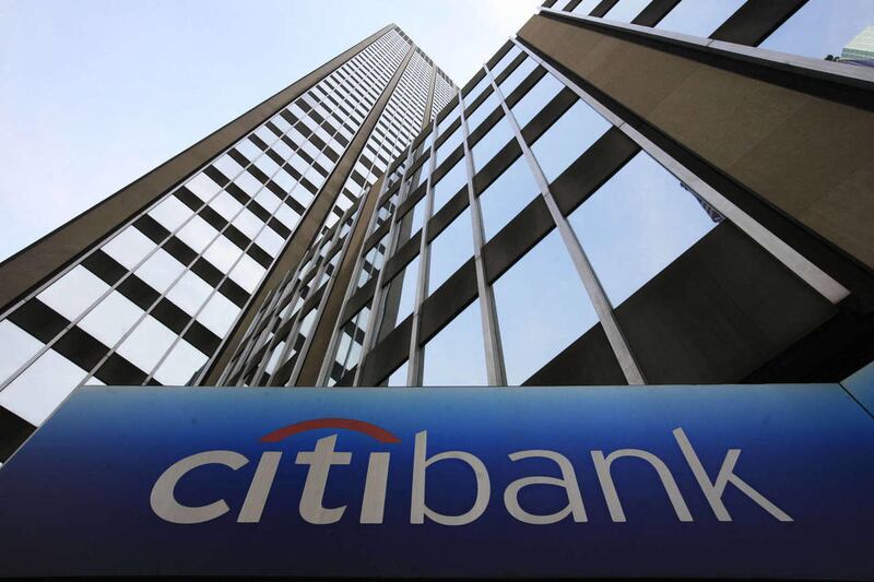In this April 30, 2009 file photo, a sign for Citibank is shown at Citigroup headquarters in New York.