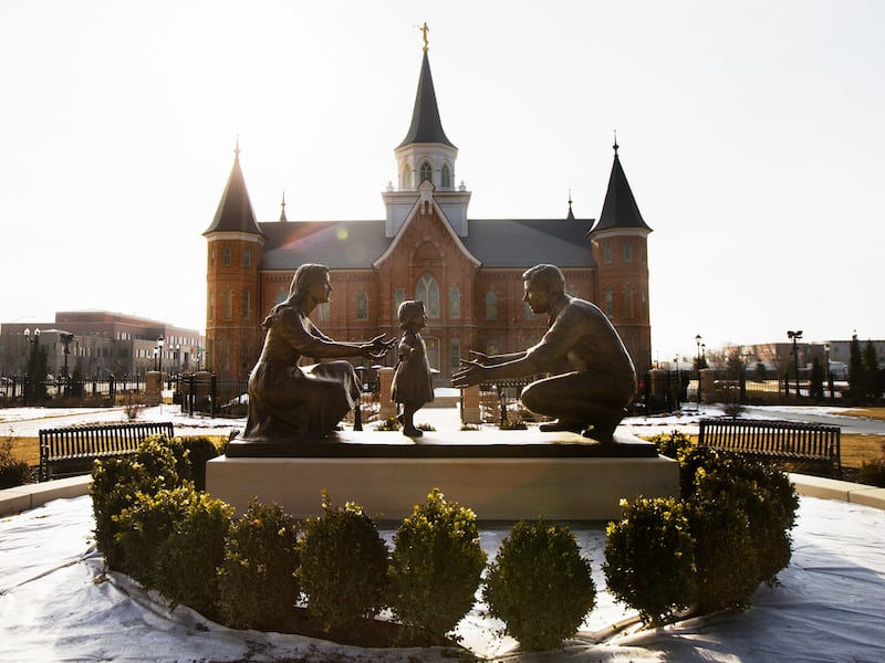 The Provo City Center Temple is pictured on Jan. 11, 2016.