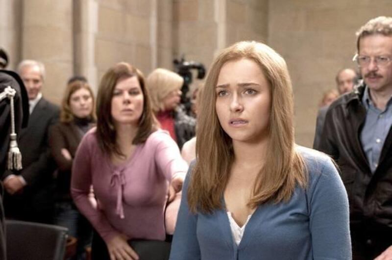 Hayden Panettiere portrays U.S. student Amanda Knox in Lifetime's made-for-TV film "Amanda Knox: Murder on Trial in Italy." Marcia Gay Harden plays her mother.