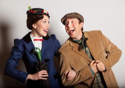 Brittany Sanders as Mary Poppins and Geoffrey Reynolds as Bert, the chimney sweep, in a previous Hale Centre Theatre production of "Mary Poppins." "Mary Poppins" will be part of Hale Centre Theatre's 2020 season.