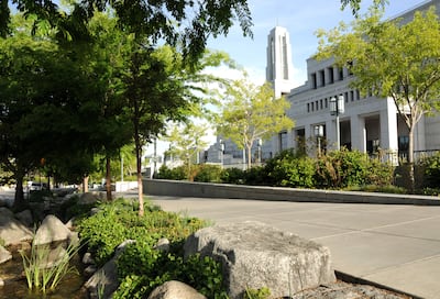 The Conference Center in Salt Lake City was announced and dedicated by President Hinckley.