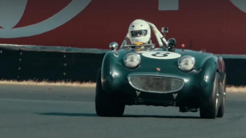 A race car in a video from LDS Living.