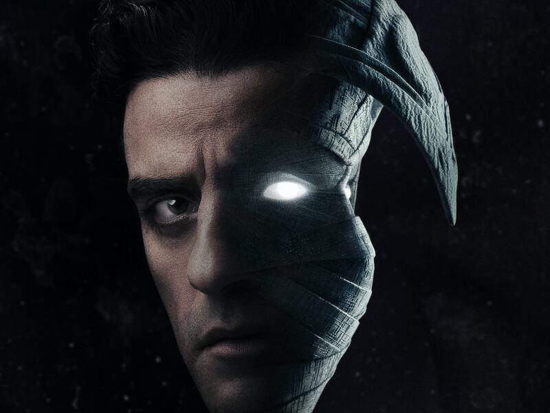 A look at the new “Moon Knight” poster.