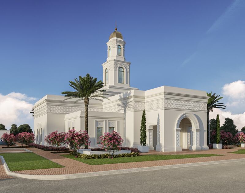 An exterior rendering of the Torreón Mexico Temple.