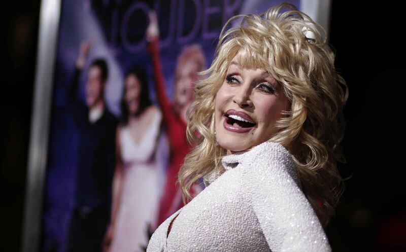 Dolly Parton at the premiere of “Joyful Noise” in Los Angeles, 2012.