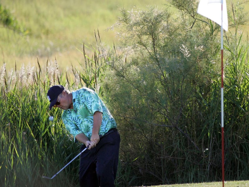 Jimmy Blair hits onto the green in the Salt Lake City Open at Wingpointe Golf Course  July 17, 2005. 
Jimmy Blair was a Utah golfing legend and his son Zac is following in his footsteps. The latest Jimmy Blair project is doing a face-lift on Bloomington C