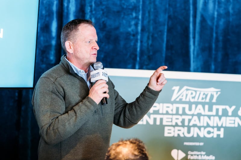 Jeff Simpson speaks at Variety's Spirituality & Entertainment brunch on Friday, Jan. 23, 2026 in Park City, Utah.