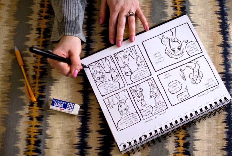"Comic Diaries Volume 1" is written by Brittany Long Olsen.