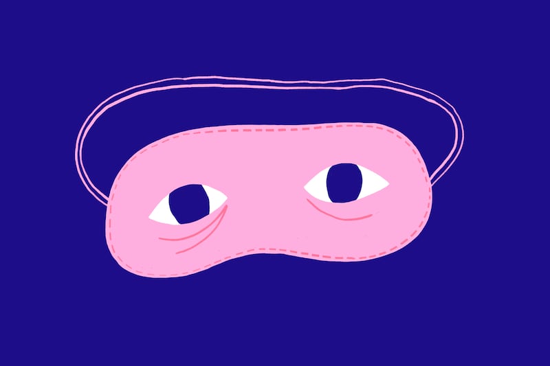 An illustration for women and insomnia.