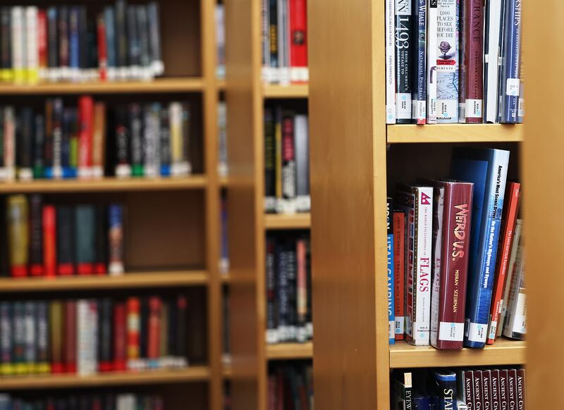 The library at Tooele High School is pictured on March 20, 2023.