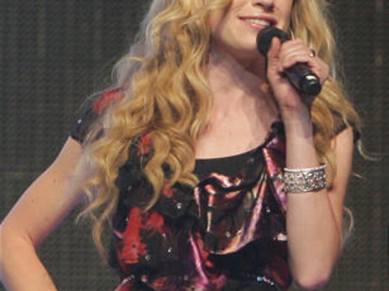 Brooke White performs during the American Idols Live Tour in July 2008.