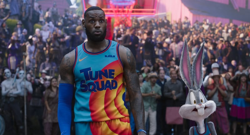 NBA star LeBron James in “Space Jam: A New Legacy.”