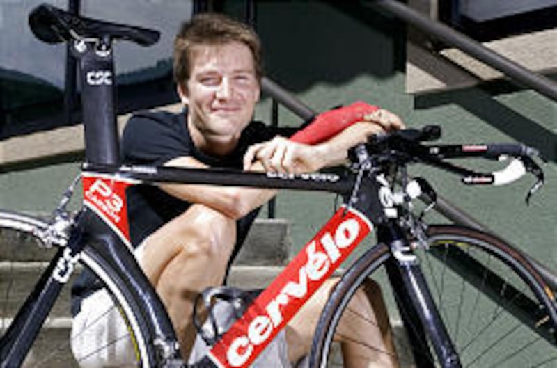 Pro cyclist and Salt Lake City native David Zabriskie wore the yellow jersey early in the 2005 Tour de France, won by Lance Armstrong.