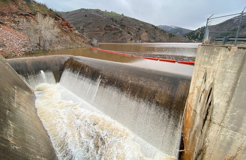 Causey Reservoir is pictured on Monday, May 8, 2023. The water level at the reservoir is 117% of normal, according to snoflo.org, after record snowfall in Weber County.
