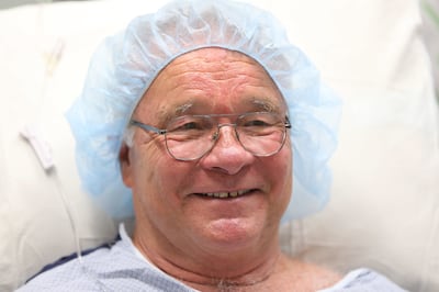 Art Eichbauer waits to undergo a new surgical procedure for Parkinson's at University Hosptial in Salt Lake City on Tuesday, July 31, 2018.
