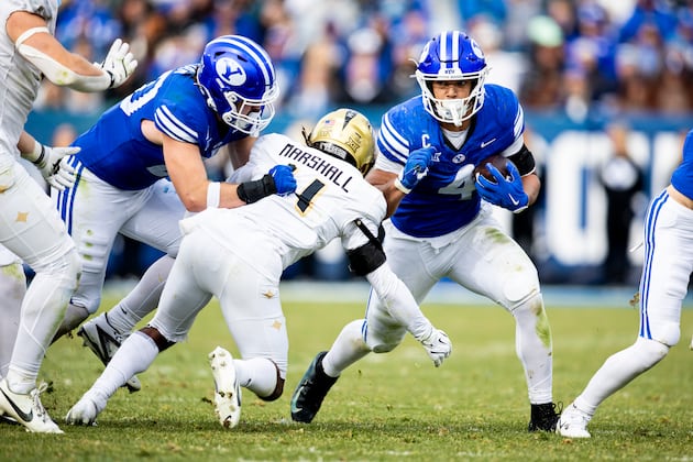 LJ Martin blasting his way toward top of the list of BYU workhorse legends