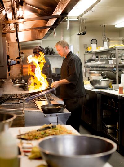 Chef Jonathan LeBlanc cooks at Stanza in Salt Lake City on Wednesday, Oct. 18, 2017.