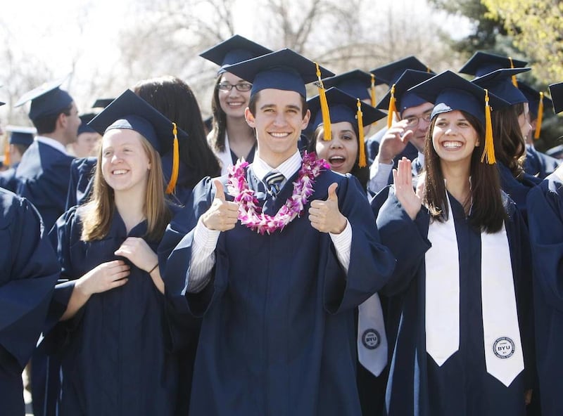 Brigham Young University ranked No. 1 on a list of 25 universities where "students are both hot and smart.