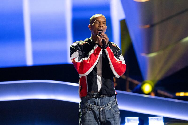 Dimitrius Graham auditions for "The Voice." Graham previously competed on "American Idol."