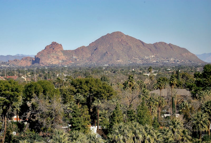 Camelback Mountain in Phoenix is pictured on Jan. 31, 2008.