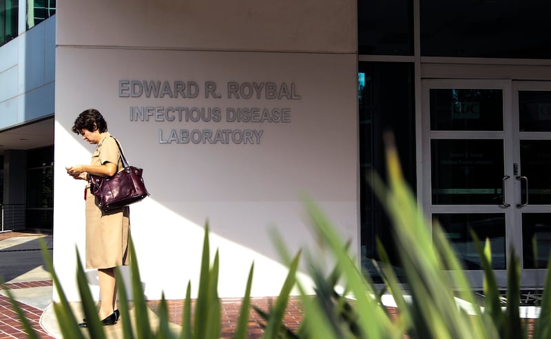 Exterior view of the Infectious Disease Laboratory at the Centers for Disease Control and Prevention in Atlanta.