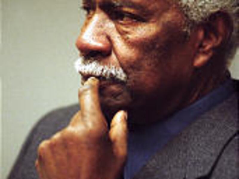 Actor Ossie Davis, listening to an introduction before a screening of "A Raisin in the Sun" in Westport, Conn., in February 2003, apparently died of natural causes.