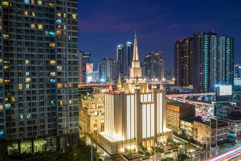 The Bangkok Thailand Temple of The Church of Jesus Christ of Latter-day Saints.