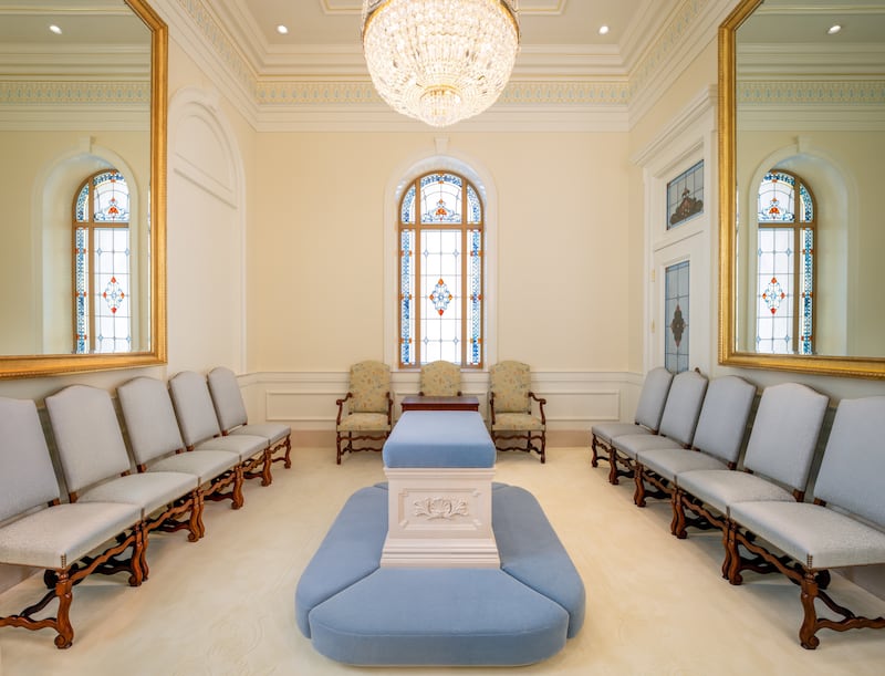 A sealing room inside the Antofagasta Chile Temple.