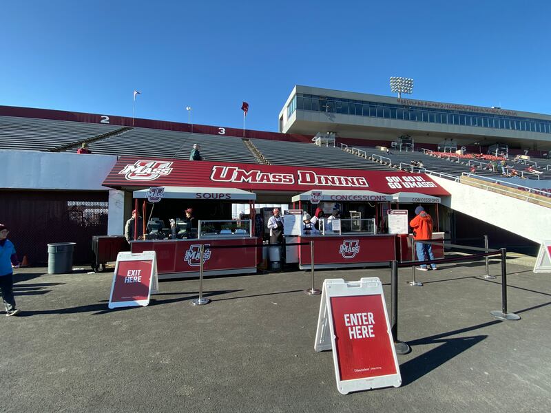 A look at the UMass Dining services cart.