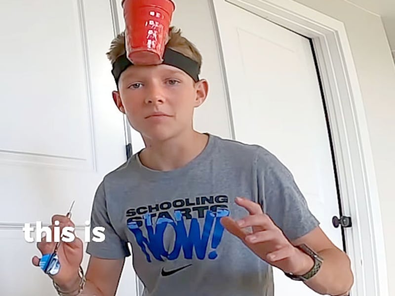 Utah Zack Whitesides, 15, won $10,000 in the Dude Perfect trick show of the month contest.