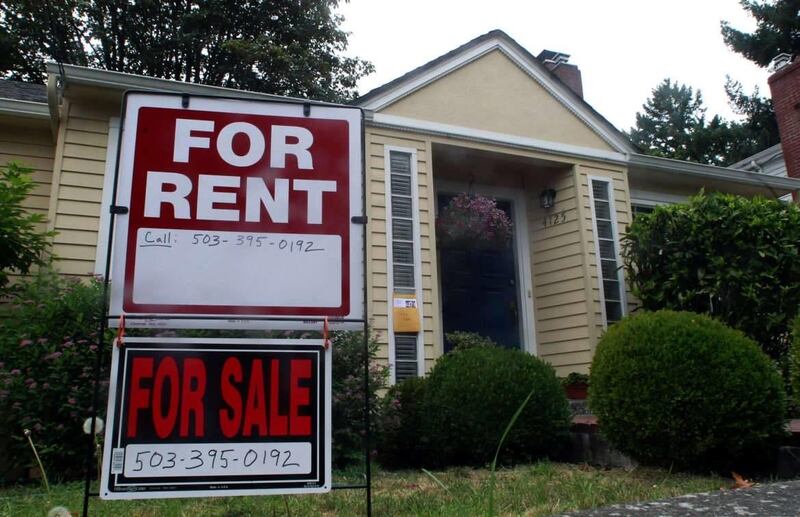 A house is listed for rent and for sale in Portland, Oregon.
