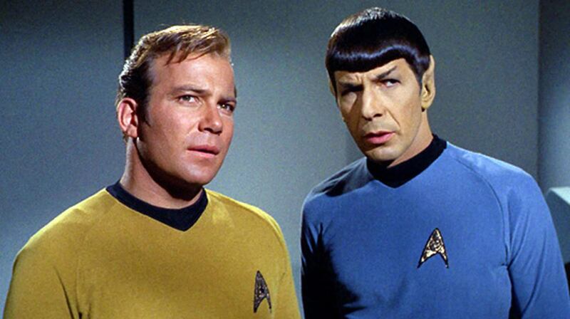 William Shatner and Leonard Nimoy in “Star Trek.”