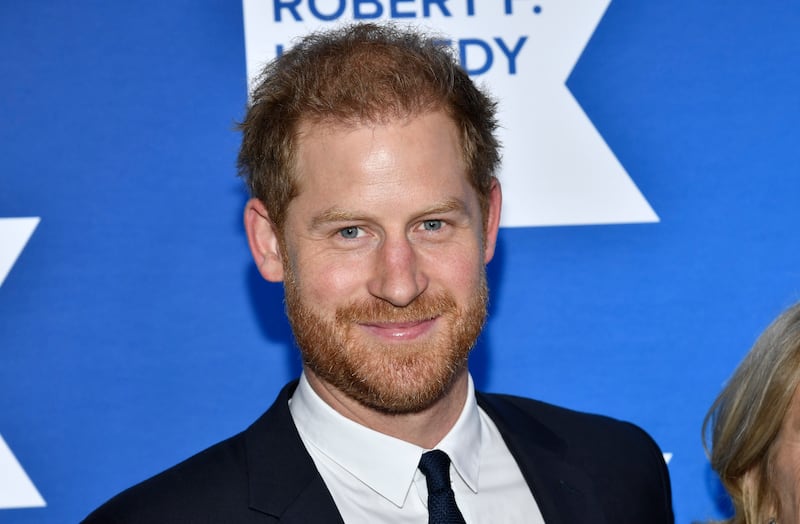 Prince Harry attends the Robert F. Kennedy Human Rights Ripple of Hope Awards Gala at the New York Hilton Midtown.