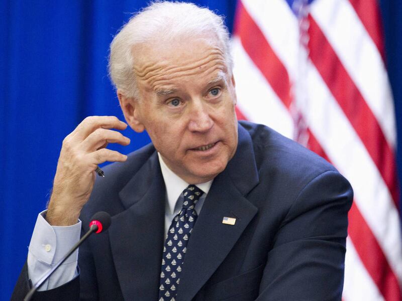 Vice President Joe Biden hosts a Cabinet meeting to discuss the latest efforts to cut waste, fraud, and abuse as part of the administration's campaign to cut waste, Tuesday, Dec. 13, 2011, in the Eisenhower Executive Office Building on the White House cam