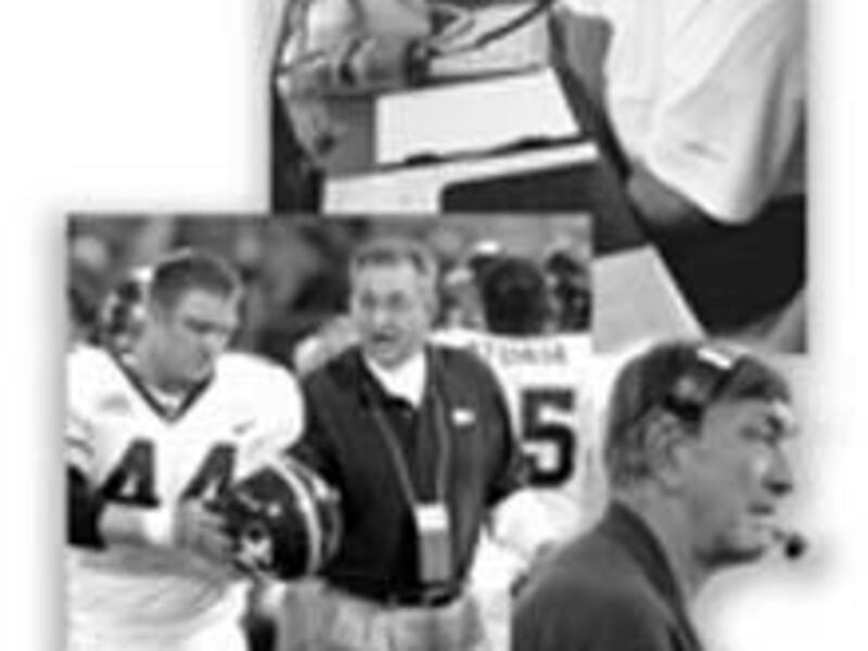 BYU coaches Robbie Bosco and Lance Reynolds (top photo), Ken Schmidt, left, and Roger French, above, are among the assistants on LaVell Edwards' current staff.