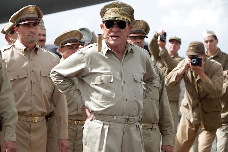 Tommy Lee Jones as Gen. Douglas MacArthur in "Emperor."
